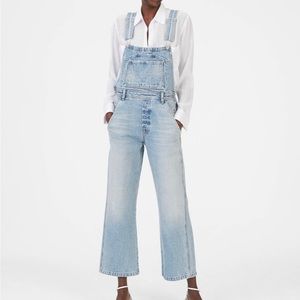 Citizens of Humanity Christie Wide Leg Denim Overalls